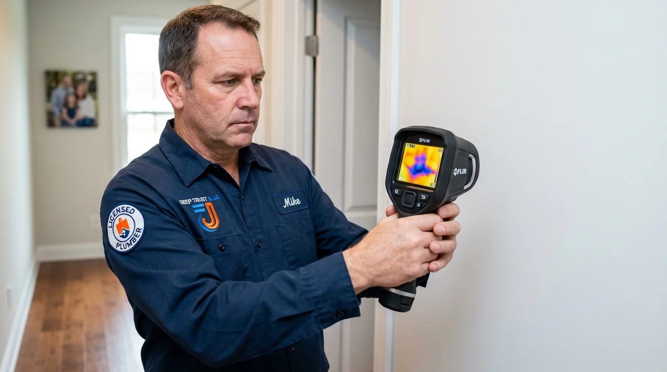 Thermal imaging leak detection by Johns Plumbing LLC in Polkton